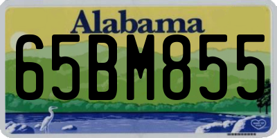 AL license plate 65BM855