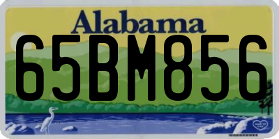 AL license plate 65BM856