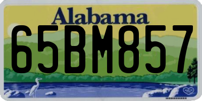 AL license plate 65BM857