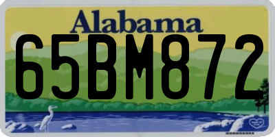 AL license plate 65BM872