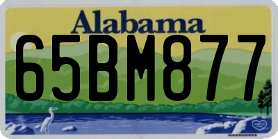 AL license plate 65BM877