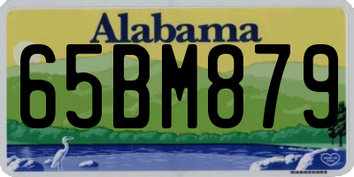 AL license plate 65BM879