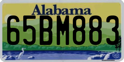 AL license plate 65BM883