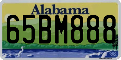 AL license plate 65BM888
