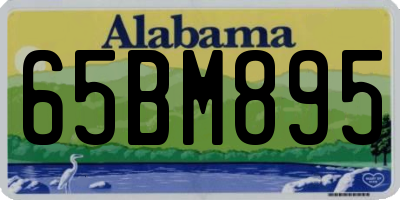AL license plate 65BM895