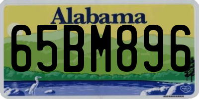 AL license plate 65BM896
