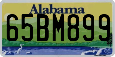 AL license plate 65BM899