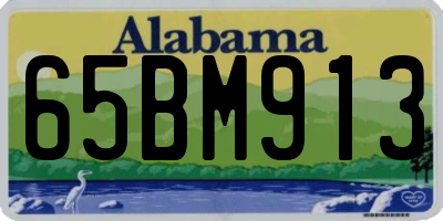 AL license plate 65BM913