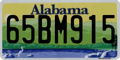 AL license plate 65BM915