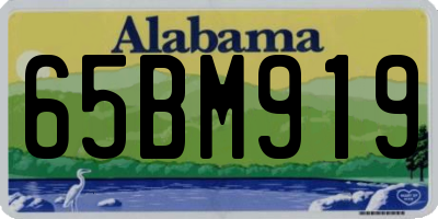 AL license plate 65BM919