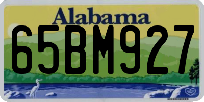 AL license plate 65BM927