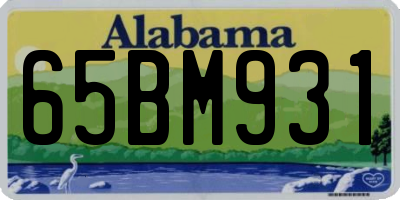 AL license plate 65BM931