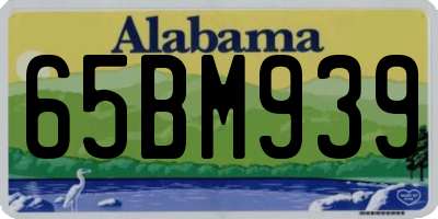AL license plate 65BM939