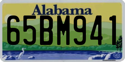 AL license plate 65BM941