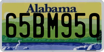AL license plate 65BM950