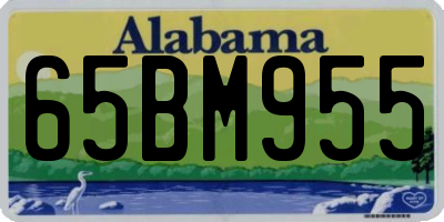 AL license plate 65BM955
