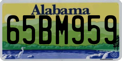 AL license plate 65BM959