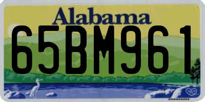 AL license plate 65BM961