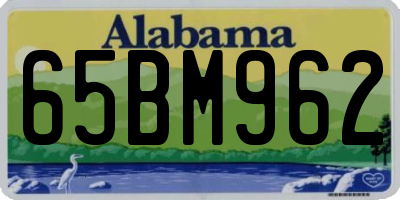 AL license plate 65BM962