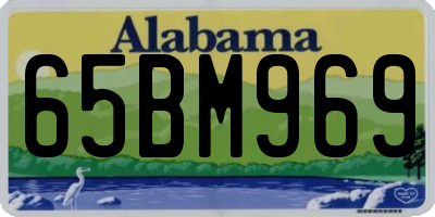 AL license plate 65BM969