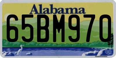 AL license plate 65BM970