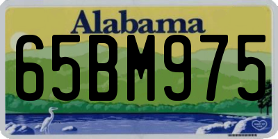 AL license plate 65BM975