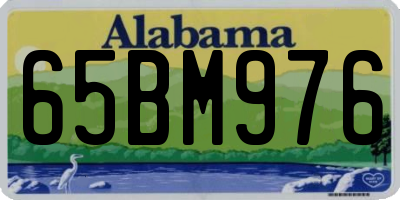 AL license plate 65BM976