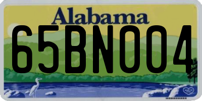 AL license plate 65BN004