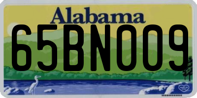 AL license plate 65BN009