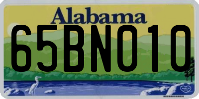 AL license plate 65BN010