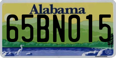 AL license plate 65BN015