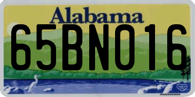 AL license plate 65BN016