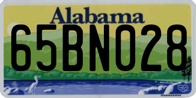 AL license plate 65BN028
