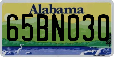 AL license plate 65BN030