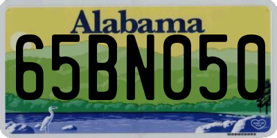 AL license plate 65BN050