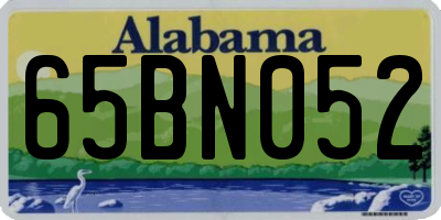 AL license plate 65BN052