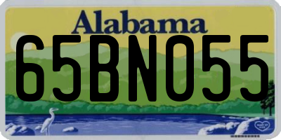 AL license plate 65BN055