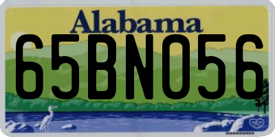 AL license plate 65BN056