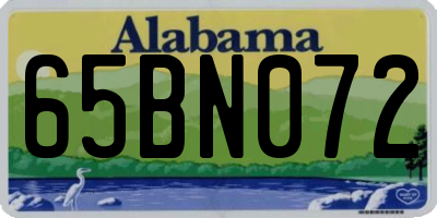 AL license plate 65BN072