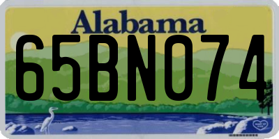 AL license plate 65BN074