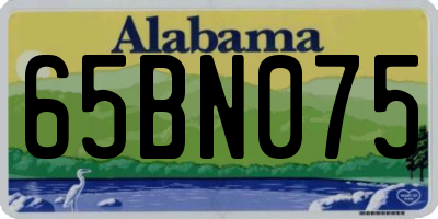 AL license plate 65BN075