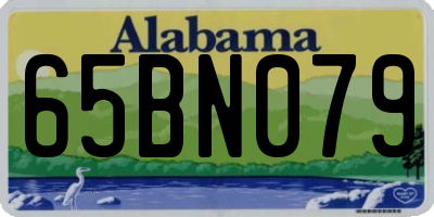 AL license plate 65BN079