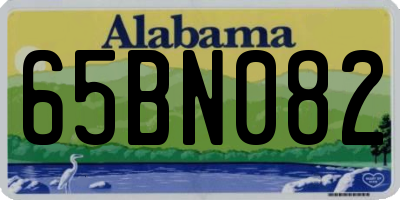 AL license plate 65BN082