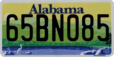 AL license plate 65BN085