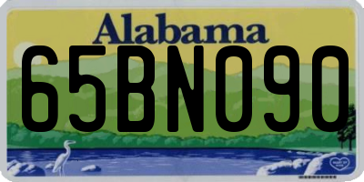 AL license plate 65BN090
