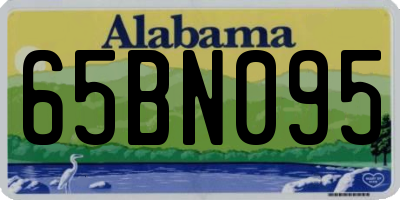 AL license plate 65BN095