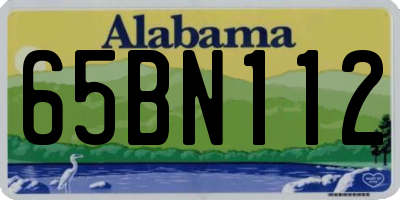 AL license plate 65BN112