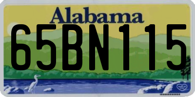 AL license plate 65BN115