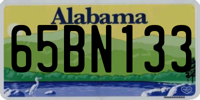 AL license plate 65BN133