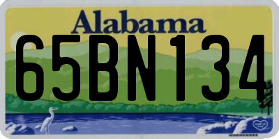 AL license plate 65BN134